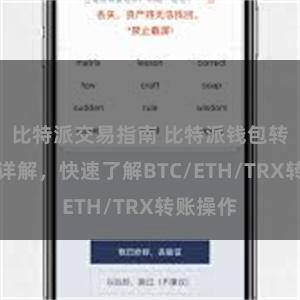 比特派交易指南 比特派钱包转账教程详解，快速了解BTC/ETH/TRX转账操作