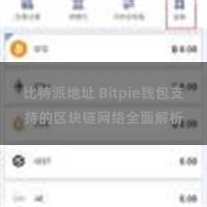 比特派地址 Bitpie钱包支持的区块链网络全面解析