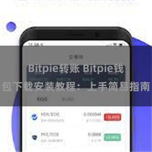 Bitpie转账 Bitpie钱包下载安装教程：上手简易指南