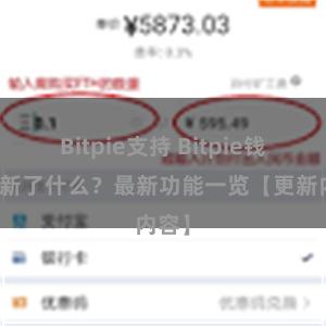 Bitpie支持 Bitpie钱包更新了什么？最新功能一览【更新内容】