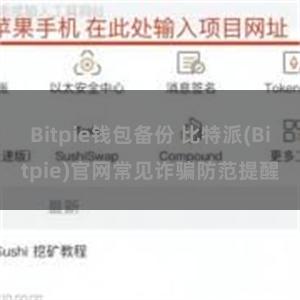 Bitpie钱包备份 比特派(Bitpie)官网常见诈骗防范提醒