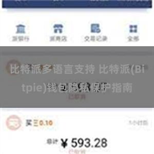 比特派多语言支持 比特派(Bitpie)钱包隐私保护指南