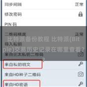 比特派备份教程 比特派(Bitpie)交易历史记录在哪里查看？