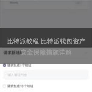 比特派教程 比特派钱包资产安全保障措施详解