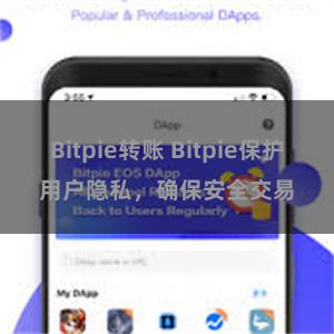 Bitpie转账 Bitpie保护用户隐私，确保安全交易