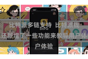 比特派多链支持  比特派钱包还新增了一些功能来教导用户体验