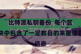比特派私钥备份  每个区块中包含了一定数目的来覆信息