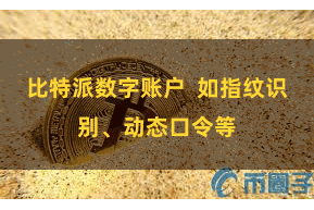 比特派数字账户  如指纹识别、动态口令等